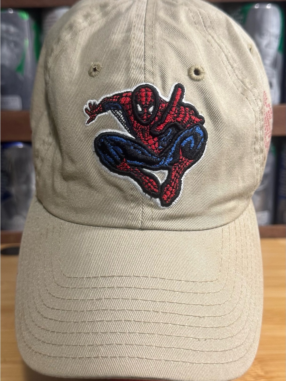 VTG Y2K Universal Studios Islands of Adventure Spider-Man Marvel Strapback Hat